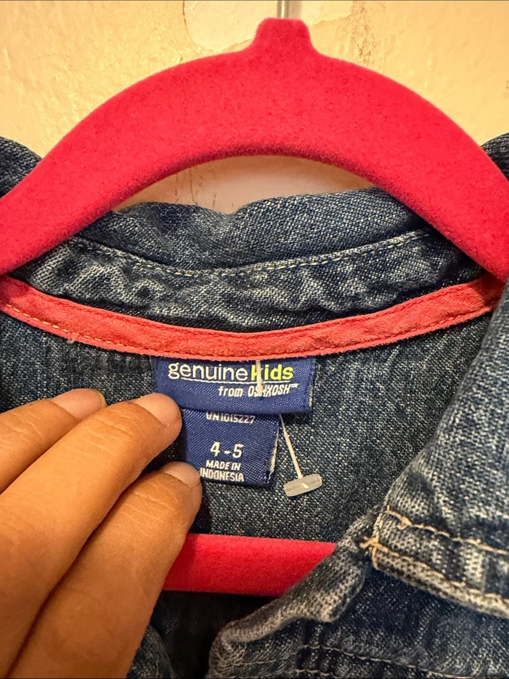 Girls' Blue Denim Jacket with Floral Patches - Unbranded